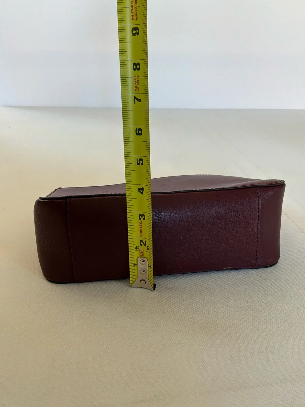 Kate Spade Adel Medium Top Zip Crossbody Bag Cherrywood Burgundy Leather